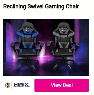 Reclining Swivel Gaming Chair 
