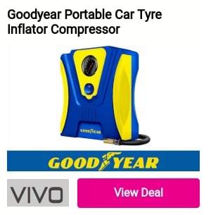 Goodyear Portable Car Tyre Inflator Compressor Vivo 