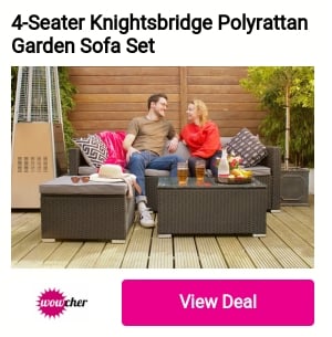 4-Seater Knightsbridge Polyrattan Garden Sofa Set 