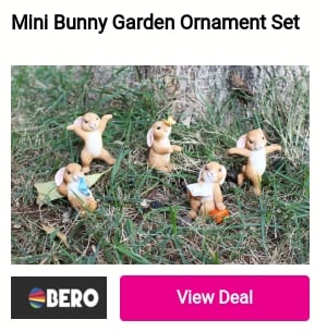 Mini Bunny Garden Ornament Set 