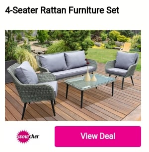 4-Seater Rattan Furniture Set 