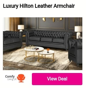 Luxury Hilton Leather Armchair comfy 
