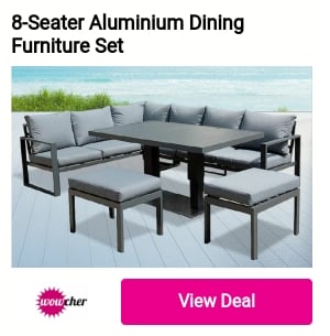 8-Seater Aluminium Dining Furniture Set 
