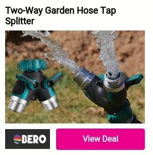 Two-Way Garden Hose Tap Splitter o o 