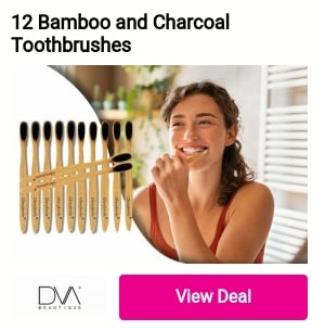 12 Bamboo and Charcoal Toothbrush 