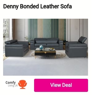 Denny Bonded Leather Sofa Comty 