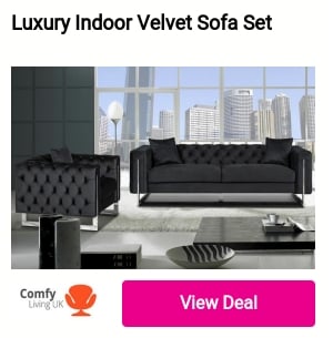 Luxury Indoor Velvet Sofa Set Comty 