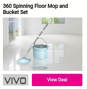 360 Spinning Floor Mop and Bucket Set 1 1 7 VvIVO 