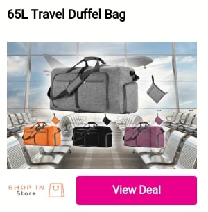 65L Travel Duffel Bag 