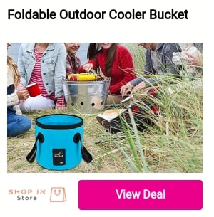 Foldable Outdoor Cooler Bucket o 