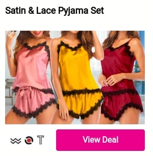 Satin Lace Pyjama Set 