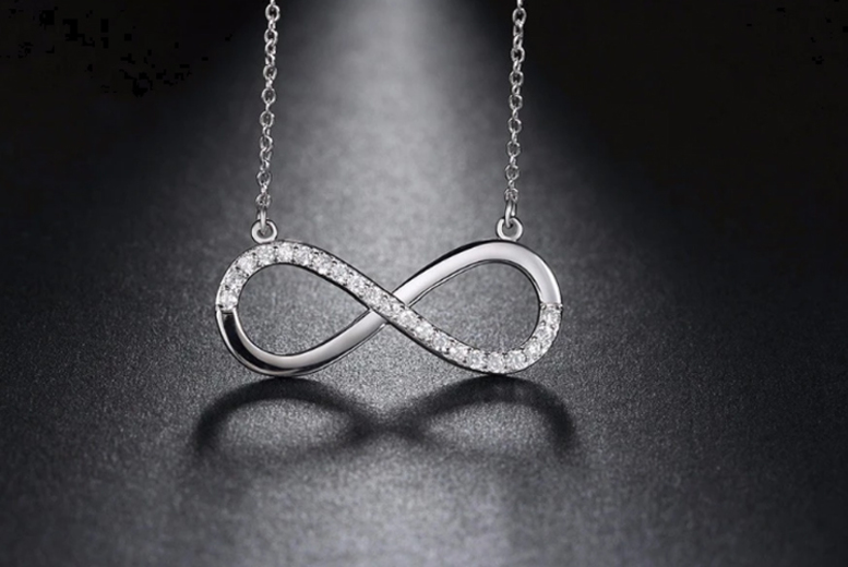 Crystal Adjustable Infinity Necklace Deal Price £10.99