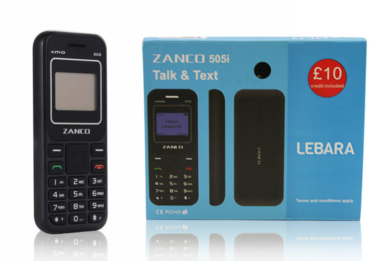 £16.50 (from Sol Electronics) for a Zanco 505i mobile phone and Lebara SIM card