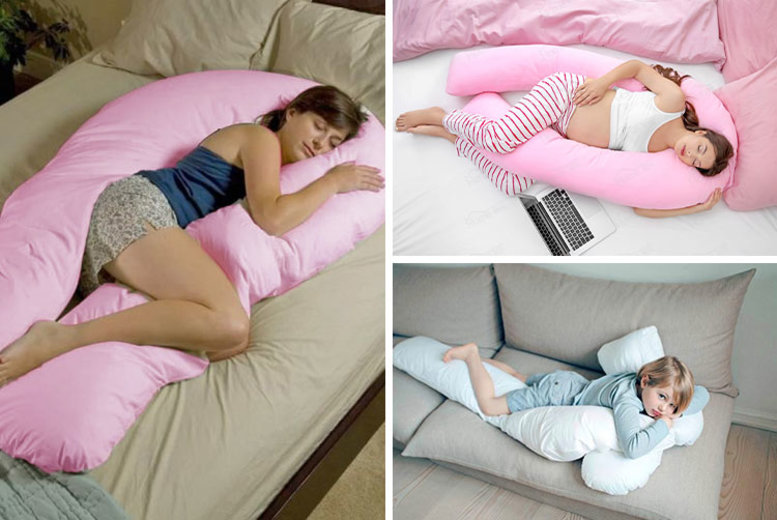 U-Shaped Pillow \u0026 Pillowcase - Wowcher