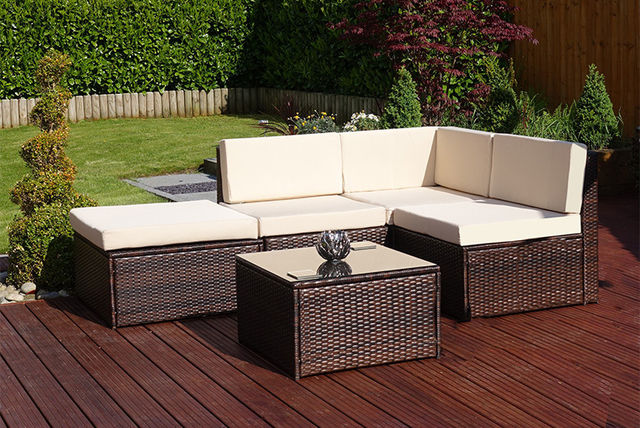 3pc Rattan Garden Corner Set | Shop | Wowcher