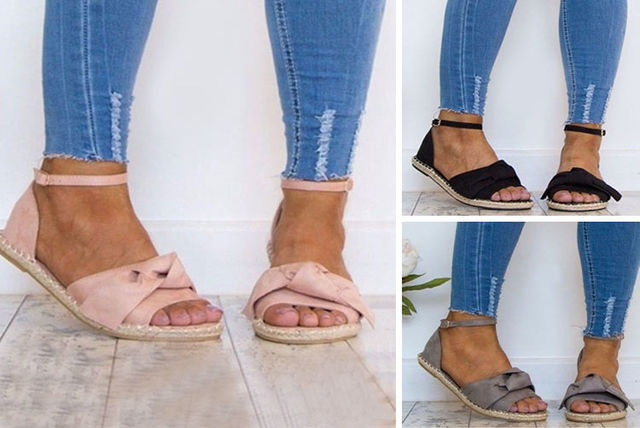 Open-Toe Espadrille Sandals | Shop | Wowcher