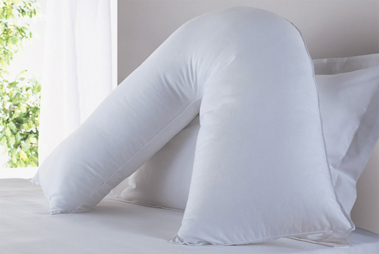 fleece v shaped pillow