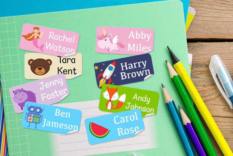 48 Kids’ Name Sticker Labels Offer Price £ 3.99 | Personalised Gifts