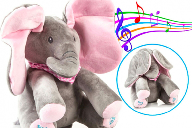 peek a boo singing elephant