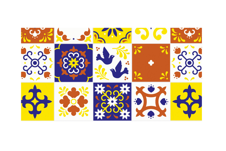 24pk Self-Adhesive Vinyl Tile Stickers – Modern Decorative Wall Art, 15x15cm, 19 Designs | Wowcher