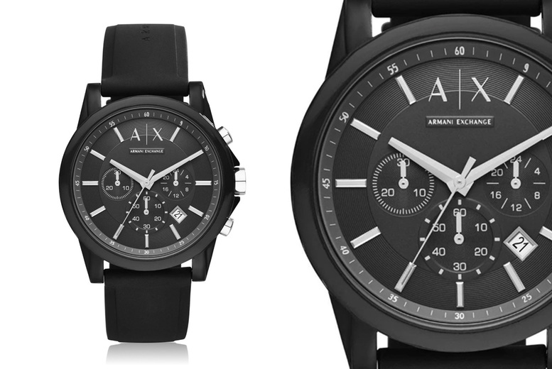 Armani Exchange Black Watch Deal | Shop 
