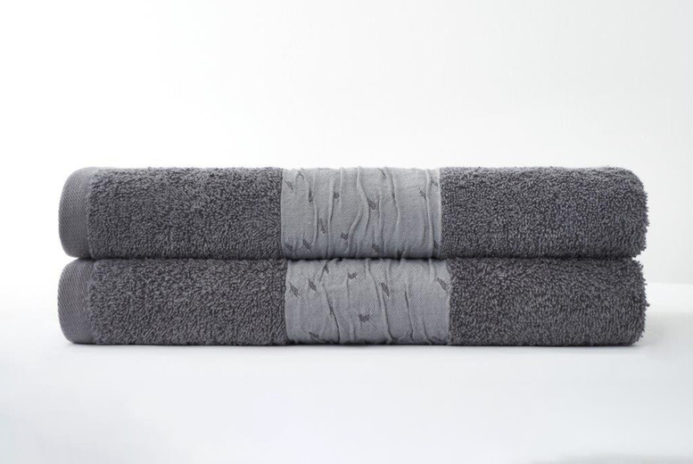 600GSM Egyptian Cotton Bainsford Bath Sheets – 5 Colours! | Wowcher