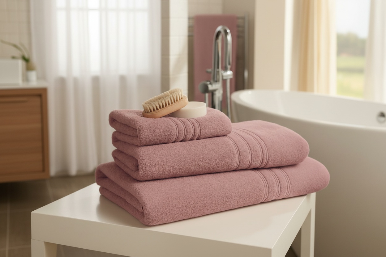 Hampton 100% Cotton Hand or Bath Towels - 4 Pack, 20 Colours | Wowcher