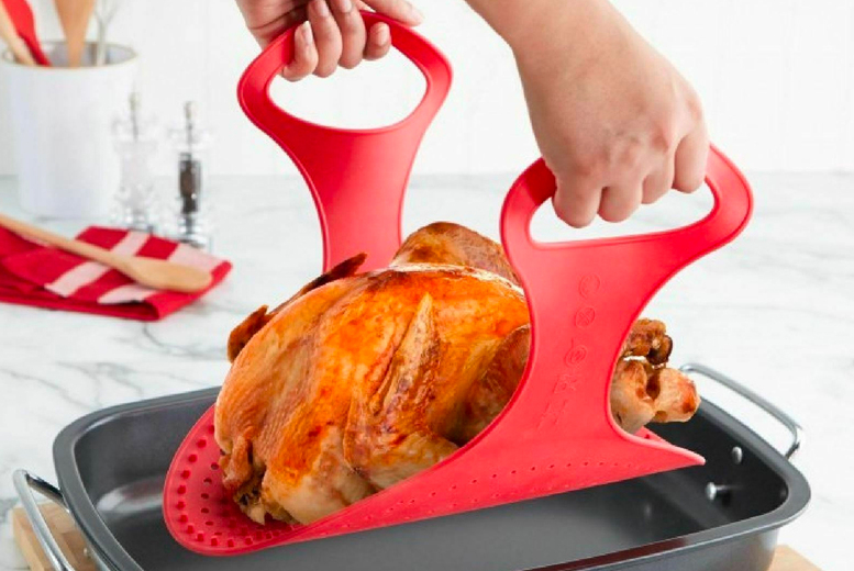 Non-Stick Silicone Roast Meat Lifter Deal Price £6.99