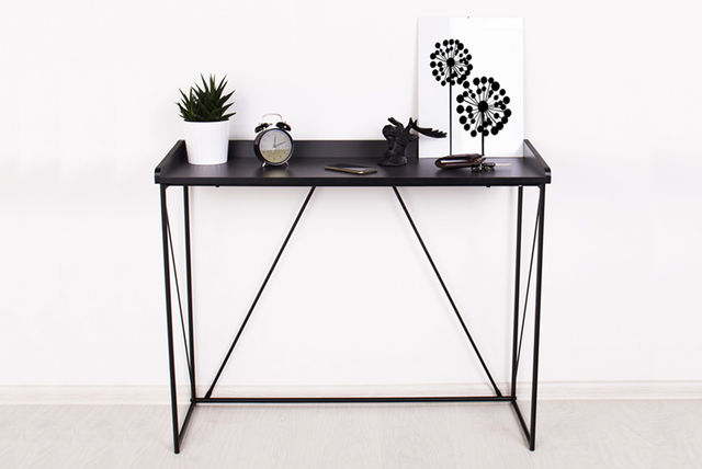 Modern Black Console Table Voucher | Tableware deals in ...