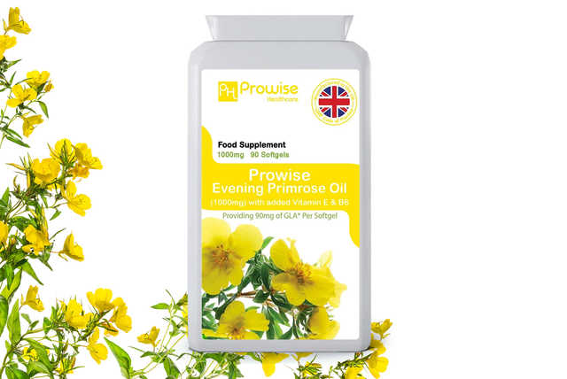 Evening Primrose Oil 1000mg Capsules - 3mth Supply*  @Prowise Zdpe Food To0omg 90 Songee el E e T 