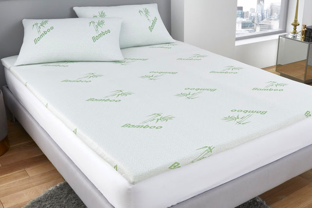 bamboo mattress pad extra plush cooling topper