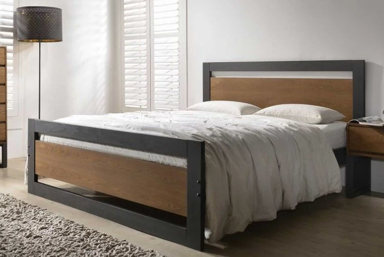 Industrial Bedside or Bed Frame - Mattress Option