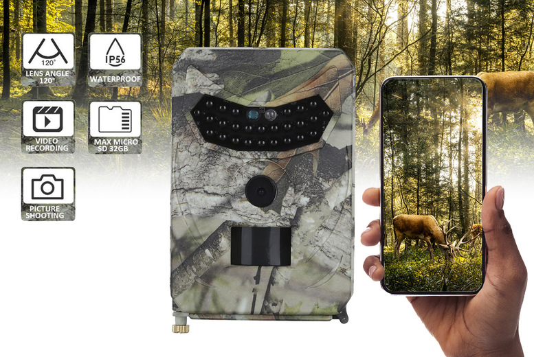 £24.99 instead of £89.99 for a night vision wildlife camera, £29.99 for a camera and 16GB SD memory card or £32.99 for a camera and 32GB SD memory card from ForeFront Trading - save up to 72%