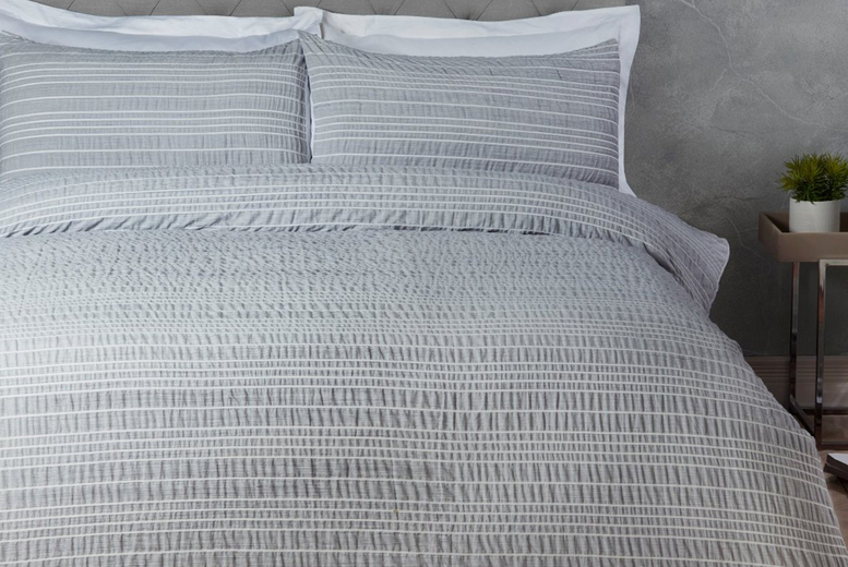 grey-striped-bedding-set