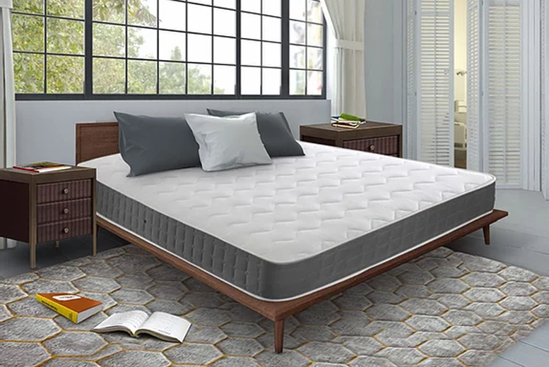 Amana Grey Memory Foam Sprung Mattress - 6 Sizes