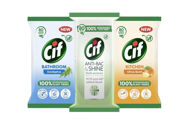 3 Pack of Cif Power & Shine Multipurpose Wipes – 3 Scents! Deal Price £6.49