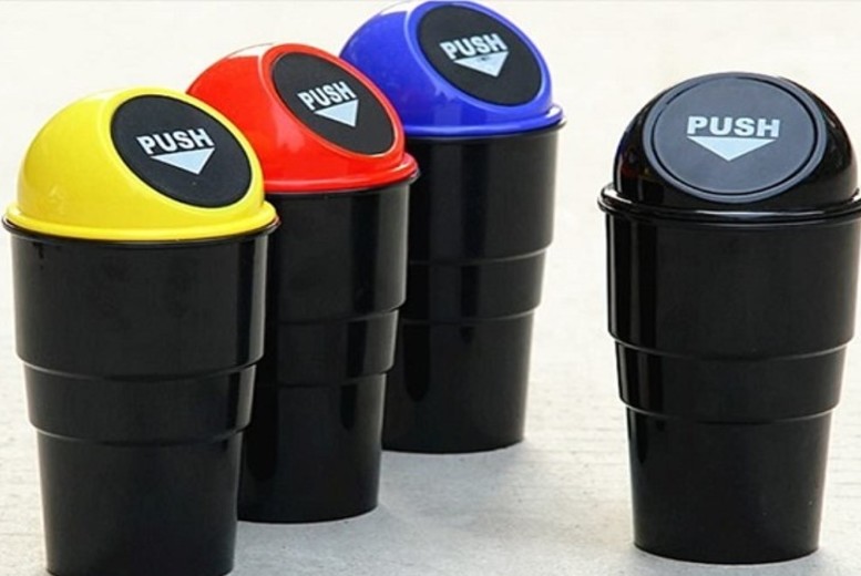 Mini Car Cup-holder Trash Can | Wowcher