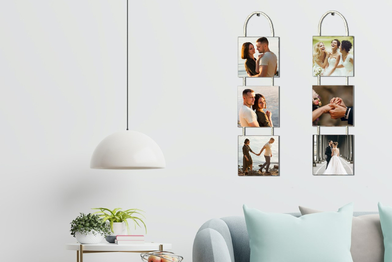 Personalised MDF Wall Art Panels – Custom Photo Hearts or Squares, Gloss Finish, 13.5cm x 13cm | Wowcher