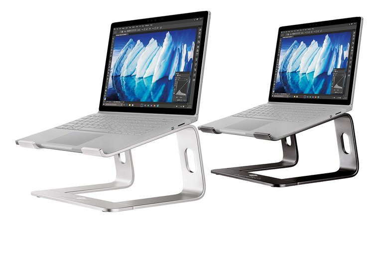Aluminium Laptop Desk Stand – Black or Silver Deal Price £24.99