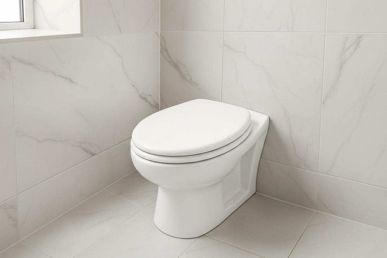 Easy Fit 18" Bathroom Toilet Seat - 6 Colours | Wowcher