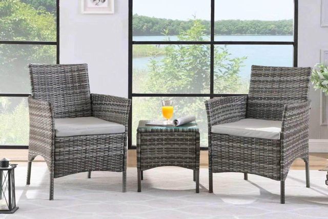 3-Piece Rattan Garden Furniture Set Deal | London North