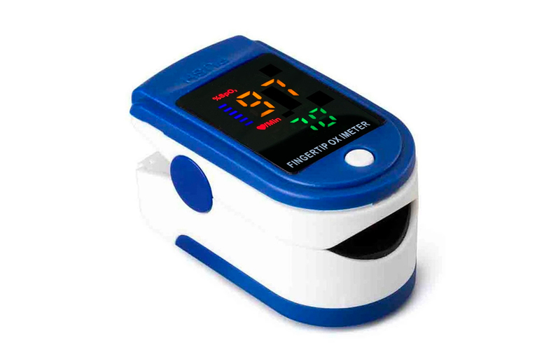 Fingertip Pulse Oximeter Fitness Tracker – Heart Rate & Blood Oxygen Monitoring Device | Wowcher