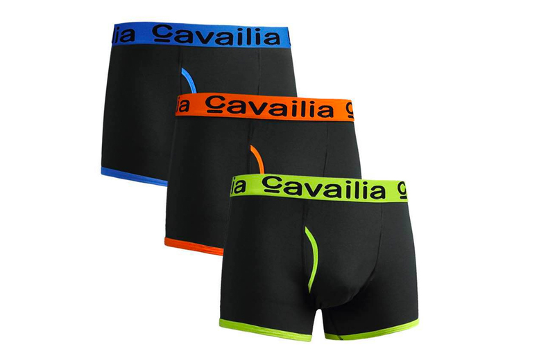 Men’s Cavalia 12-Pack Cotton Stretch Boxer Shorts – Breathable, Multi-Colour, S-XL | Wowcher