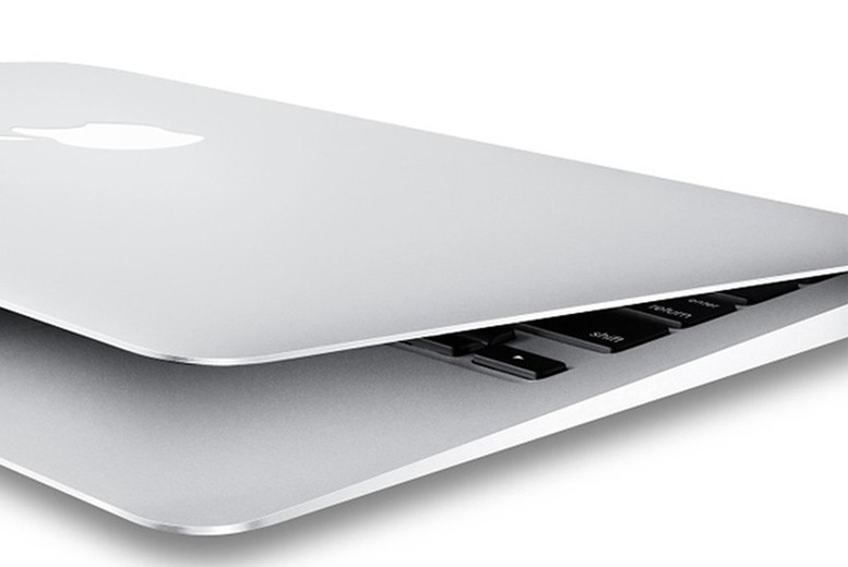 apple laptop back side