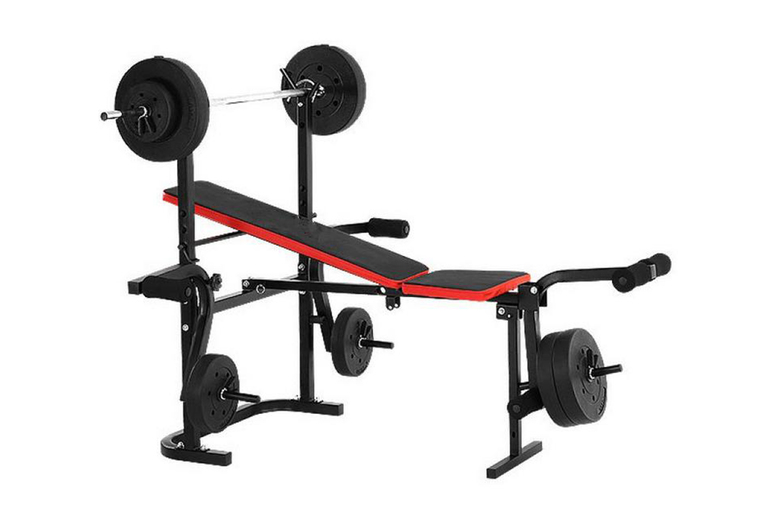 PRICE DROP: Adjustable 4-in-1 Multi-Gym Weight Bench with 48kg Set – Heavy-Duty Steel, Folding Home Fitness Station, 200kg Capacity | Wowcher PRICE DROP: Adjustable 4-in-1 Multi-Gym Weight Bench with 48kg Set – Heavy-Duty Steel, Folding Home Fitness Station, 200kg Capacity | Wowcher