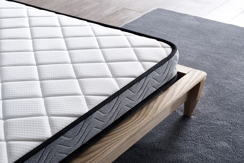 Memory Gel Foam Coil Sprung Mattress - 4 Sizes