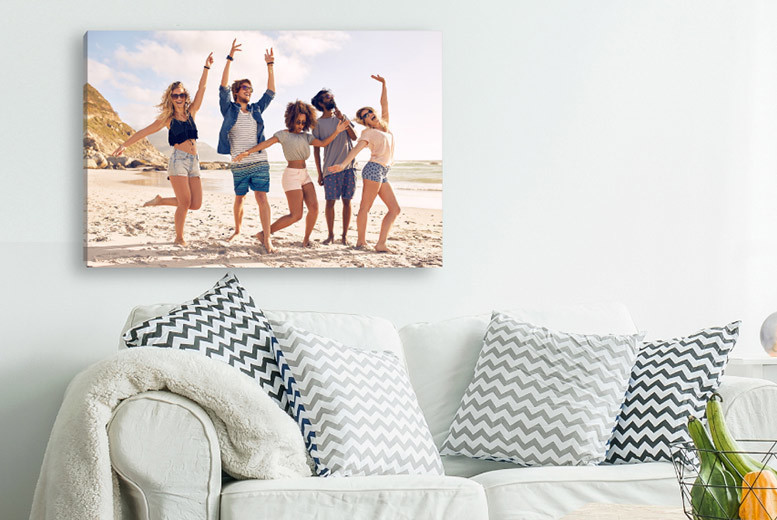 A personalised canvas, 30cm x 30cm | Wowcher