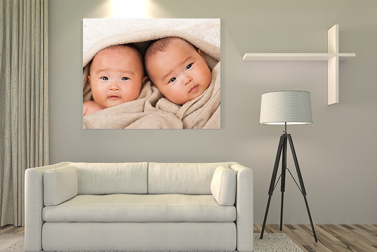 A personalised canvas, 41cm x 30cm | Wowcher
