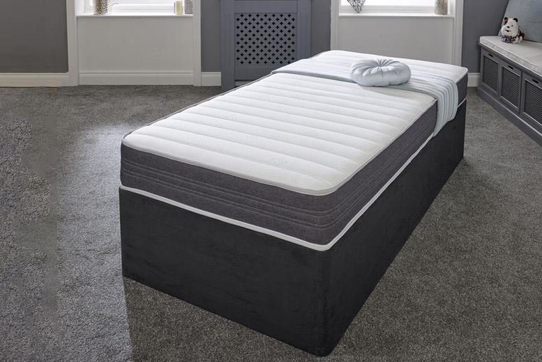 Deep Grey Hybrid Spring Memory Foam Mattress - 5 Sizes