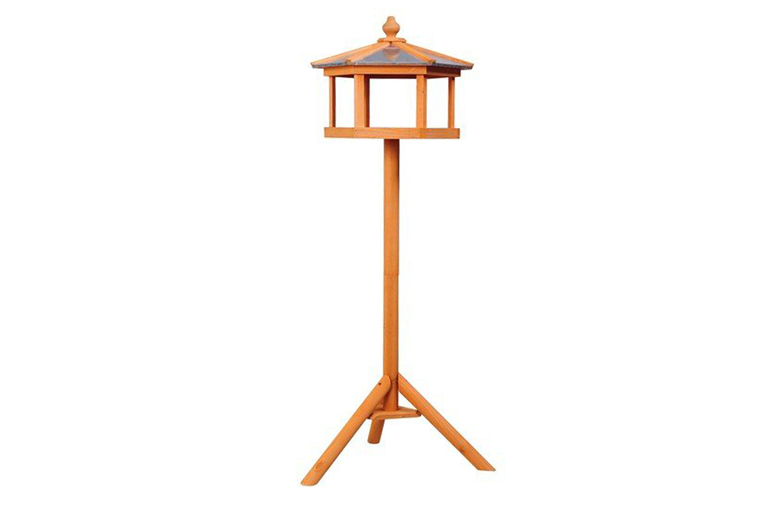 Weather-Resistant Wooden Bird Feeder Table for Songbirds – Treated Fir, Rain Shield, Wildlife-Friendly | Wowcher